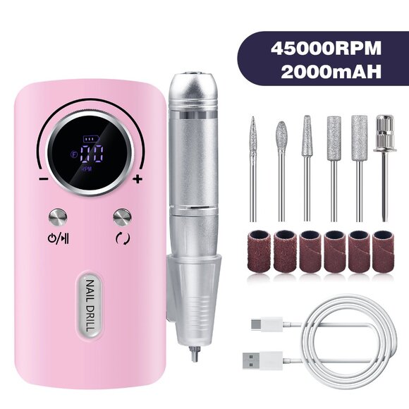 Professional 45000RPM Nail Drill Machine – Home & Salon Use, Adjustable Speed! - Picture 1 of 5